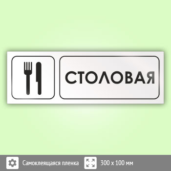 Знак «Столовая», И01